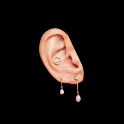 Goujons | Anissa Kermiche Clou D'Oreille En Perles Circle Trio