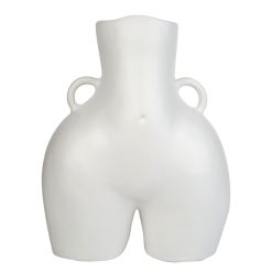 Maison | Anissa Kermiche Vase Avec Poignees D'Amour (Blanc)