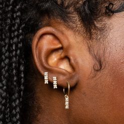 Des Boucles D'Oreilles | Anissa Kermiche Boucle D'Oreille Trio Bronte Dore