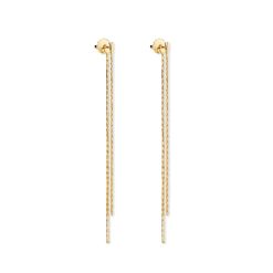 Des Boucles D'Oreilles | Anissa Kermiche Boucles D'Oreilles A Pampilles A Deux Lignes