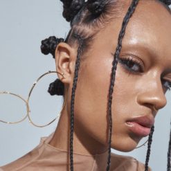 Des Boucles D'Oreilles | Anissa Kermiche Boucles D'Oreilles Creoles Mega Razzle Dazzle