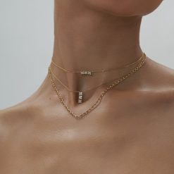 Colliers | Anissa Kermiche Collier Horizontal Bronte Dore
