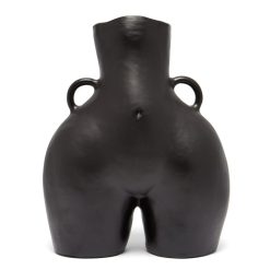 Maison | Anissa Kermiche Vase Avec Poignees D'Amour (Noir)