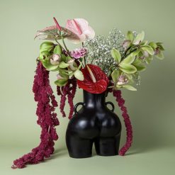 Maison | Anissa Kermiche Vase Avec Poignees D'Amour (Noir)