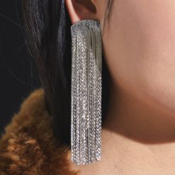 Des Boucles D'Oreilles | Anissa Kermiche Boucles D'Oreilles Grand Fil (Argent)