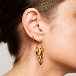 Des Boucles D'Oreilles | Anissa Kermiche Boucles D'Oreilles Drapees Pendantes (Or)