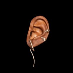 Des Boucles D'Oreilles | Anissa Kermiche Mini Boucle D'Oreille Topaze Blanche