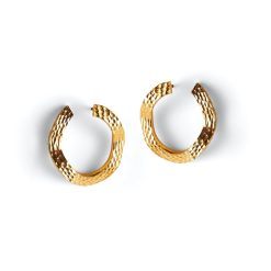 Des Boucles D'Oreilles | Anissa Kermiche Boucles D'Oreilles Ecorce Doree