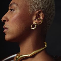 Des Boucles D'Oreilles | Anissa Kermiche Boucles D'Oreilles Ecorce Doree