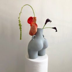 Maison | Anissa Kermiche Vase Avec Poignees D'Amour (Gris Clair)