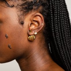 Des Boucles D'Oreilles | Anissa Kermiche Boucle D'Oreille French For Goodnight (Rouge)
