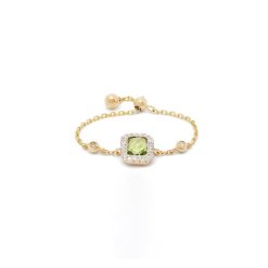 Anneaux | Anissa Kermiche Bague Peridot Carree
