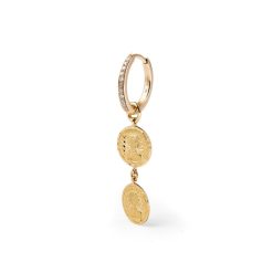 Des Boucles D'Oreilles | Anissa Kermiche Boucle D'Oreille Double Piece Louise D'Or