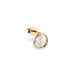 Des Boucles D'Oreilles | Anissa Kermiche Clou D'Oreille En Perles Circle Trio