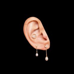 Des Boucles D'Oreilles | Anissa Kermiche Clou D'Oreille En Perles Circle Trio