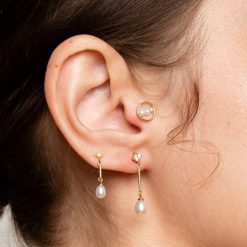 Des Boucles D'Oreilles | Anissa Kermiche Clou D'Oreille En Perles Circle Trio